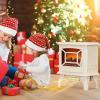 imageROVSUN 1400W Electric Fireplace Stove Space Heater Portable Freestanding with Thermostat 3D Realistic Flame Effects Overheat ampamp TipOver Protections for Bedroom Living RoomWhite CSA Approved17W x 20HKnob Control