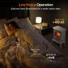 imageROVSUN 1400W Electric Fireplace Stove Space Heater Portable Freestanding with Thermostat 3D Realistic Flame Effects Overheat ampamp TipOver Protections for Bedroom Living RoomWhite CSA Approved17W x 224H