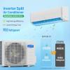 imageROVSUN 17000 BTU Wifi Enabled Mini Split Air Conditioner ampamp Heater 17 SEER2 230V Inverter Ductless Wall AC Unit with PreCharged Condenser Heat Pump ampamp Installation Kit17000BTU230V17SEER2