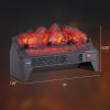 imageROVSUN 18 Electric Fireplace Insert wRemote ampamp WiFi Control Faux Fireplace Logs wTimer Overheat Protection Adjustable Flame and Brightness CSA Listed for Home Living Room Bedroom 1400W18 W