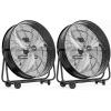imageROVSUN 20 Floor Fans High Velocity Heavy Duty Metal Industrial Floor Fan for Commercial ampamp Residential High Power Fan w 90180 Adjustable Tilt Metal Fan for Garage Gym Home Bedroom BlackBlack