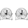 imageROVSUN 20 Floor Fans High Velocity Heavy Duty Metal Industrial Floor Fan for Commercial ampamp Residential High Power Fan w 90180 Adjustable Tilt Metal Fan for Garage Gym Home Bedroom BlackSilver