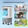 imageROVSUN 2300CFM Portable Air Cooler 79Gal30L Evaporative Swamp Cooler 3IN1 Cooling Fan with Remote Control 12H Timer ampamp 4 Ice Box 3 Speeds Humidifying Oscillating Fan for Indoor or Outdoor52Gal20L