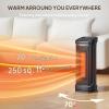 imageROVSUN 23H Electric Space Heater wRemote Control Portable Tower Heater w 70 Oscillating Timer Adjustable Thermostat Tipover ampamp Overheat Protection for Indoor Use Bedroom Living Room 1500W17H