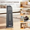 imageROVSUN 23H Electric Space Heater wRemote Control Portable Tower Heater w 70 Oscillating Timer Adjustable Thermostat Tipover ampamp Overheat Protection for Indoor Use Bedroom Living Room 1500W23H