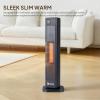 imageROVSUN 23H Electric Space Heater wRemote Control Portable Tower Heater w 70 Oscillating Timer Adjustable Thermostat Tipover ampamp Overheat Protection for Indoor Use Bedroom Living Room 1500W30H