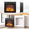 imageROVSUN 23quot Electric Fireplace Inserts with APP ampamp Remote Control 1400W Recessed Stove Heater with 8H Timer 6 Flame Colors 5 Brightness for Indoor Use ETL18 inch