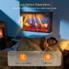 imageROVSUN 23quot Electric Fireplace Inserts with APP ampamp Remote Control 1400W Recessed Stove Heater with 8H Timer 6 Flame Colors 5 Brightness for Indoor Use ETL28 inch 3Sided Glass