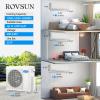 imageROVSUN 28000 BTU Tri Zone WIFI Mini Split ACHeating System 20 SEER2 3 Zone 12000  12000  12000 BTU Ductless Split Air Conditioner with PreCharged Condenser Heat Pump ampamp 25Ft Line Set 208230V3 Zone 28000 BTU 121212WIFI