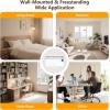 imageROVSUN 2in1 WallMounted Electric Space Heater with Towel Bar Wall Heater with Easy Knob Control ampamp 3 Heating Settings Over Heat ampamp Tipover Protection for Indoor Use Bedroom Office Home 1500WWhiteRemote Control