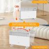 imageROVSUN 2in1 WallMounted Electric Space Heater with Towel Bar Wall Heater with Easy Knob Control ampamp 3 Heating Settings Over Heat ampamp Tipover Protection for Indoor Use Bedroom Office Home 1500WWhiteKnob Control