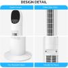 imageROVSUN 34quot Tower Fan with Remote Control Bladeless Floor Fan with 3 Modes 3 Speeds ampamp Digital Display Standing Fan with Oscillating 9H Timer Quiet Fan for Cooling Bedroom Home Office34