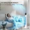 imageROVSUN 34quot Tower Fan with Remote Control Bladeless Floor Fan with 3 Modes 3 Speeds ampamp Digital Display Standing Fan with Oscillating 9H Timer Quiet Fan for Cooling Bedroom Home Office342pack