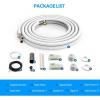 imageROVSUN 50 Ft Mini Split Line Set 14quot ampamp 12quot OD Flared Copper Tubing Pipes ampamp 38quot Thickened PE Insulated Coil with Nuts ampamp Installation Kit for Mini Split Air Conditioner ampamp Heat Pump System14  1250FT
