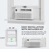 imageROVSUN 8000 BTU Inverter Window Air Conditioner with WiFi EnergyStar Window AC Unit with Remote ampamp App Control Ultra Quiet Design ampamp Easy Install Kit Work with AlexaGoogle Assistant 115V60Hz12000 BTU WIFI  Inverter