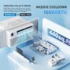 imageROVSUN 8000 BTU Inverter Window Air Conditioner with WiFi EnergyStar Window AC Unit with Remote ampamp App Control Ultra Quiet Design ampamp Easy Install Kit Work with AlexaGoogle Assistant 115V60Hz10000 BTU WIFI  Inverter