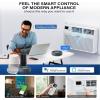 imageROVSUN Smart 10000 BTU Through the Wall Air Conditioner with Heat Wall AC Unit ampamp Heater Combo with Remote APP ampamp Voice Control ampamp Timer Function Compatible with AlexaGoogle Assistant 230V60Hz12000BTUAC  Heater230V