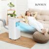 imageROVSUN WiFi Enabled Smart 8000 BTU Portable Air Conditioner with Remote ampamp APP Control 3in1 Cooler Dehumidifier ampamp Fan Powerful Room Mobile AC Unit with Rolling Wheels ampamp Easy Installation Kit8000BTU ACWIFI