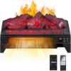 imageROVSUN 18 Electric Fireplace Insert wRemote ampamp WiFi Control Faux Fireplace Logs wTimer Overheat Protection Adjustable Flame and Brightness CSA Listed for Home Living Room Bedroom 1400W18 W