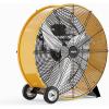 imageROVSUN 20 Floor Fans High Velocity Heavy Duty Metal Industrial Floor Fan for Commercial ampamp Residential High Power Fan w 90180 Adjustable Tilt Metal Fan for Garage Gym Home Bedroom BlackYellow