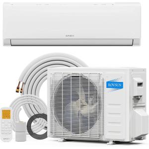 imageROVSUN 12000 BTU Mini Split ACHeating System with Inverter 21 SEER2 Energy Saving 115V Ductless SplitSystem Air Conditioner with PreCharged Condenser Heat Pump Remote Control ampamp Installation Kit18 000 BTU  230V  21 SEER2