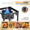 imageROVSUN 100000 BTU Portable Gas Camping Stove Outdoor Propane Burner with 20psi Regulator High Pressure Single Cooker Camp Cooking Home BrewingStove