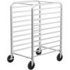 imageROVSUN 10Tiers Sheet Bun Pan Speed Bakery Tray Racks Commercial Stainless Steel Baking Racks with Brake Wheels Push Bread Tray Food Cart Perfect for KitchenDining Rooms10Tier