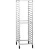 imageROVSUN 10Tiers Sheet Bun Pan Speed Bakery Tray Racks Commercial Stainless Steel Baking Racks with Brake Wheels Push Bread Tray Food Cart Perfect for KitchenDining Rooms20Tier