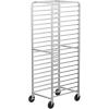 imageROVSUN 10Tiers Sheet Bun Pan Speed Bakery Tray Racks Commercial Stainless Steel Baking Racks with Brake Wheels Push Bread Tray Food Cart Perfect for KitchenDining Rooms20Tier