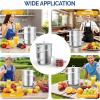 imageROVSUN 11 Quart Juice Steamer Stainless Steel Extractor Fruit Vegetables Juicer Steamer Pot wTempered Glass Lid Clamp Loop Handles Ideal for Making Juice Jelly Pasta85 Quart
