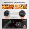 imageROVSUN 114QT Electric Commercial Deep Fryer with Basket ampamp Lid Countertop Kitchen Frying Machine Temperature Adjustable Stainless Steel French Fryer for French Fries Donuts Onion Rings 2500WDouble Fryer228QT
