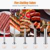 imageROVSUN 11LBS5L Manual Sausage Stuffer Two Speed Stainless Steel Vertical Sausage Maker Meat Filling Machine with 5 Stuffing Tubes for Commercial and Home3L