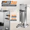 imageROVSUN 11LBS5L Manual Sausage Stuffer Two Speed Stainless Steel Vertical Sausage Maker Meat Filling Machine with 5 Stuffing Tubes for Commercial and Home5L