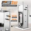 imageROVSUN 11LBS5L Manual Sausage Stuffer Two Speed Stainless Steel Vertical Sausage Maker Meat Filling Machine with 5 Stuffing Tubes for Commercial and Home3L