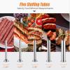 imageROVSUN 11LBS5L Manual Sausage Stuffer Two Speed Stainless Steel Vertical Sausage Maker Meat Filling Machine with 5 Stuffing Tubes for Commercial and Home7L