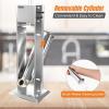 imageROVSUN 11LBS5L Manual Sausage Stuffer Two Speed Stainless Steel Vertical Sausage Maker Meat Filling Machine with 5 Stuffing Tubes for Commercial and Home7L