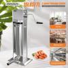 imageROVSUN 11LBS5L Manual Sausage Stuffer Two Speed Stainless Steel Vertical Sausage Maker Meat Filling Machine with 5 Stuffing Tubes for Commercial and Home7L