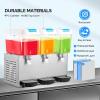 imageROVSUN 144 Gal54L Commercial Beverage Dispenser 18L X 3 Tanks Commercial Juice Dispenser Cold Drink Dispenser Stainless Steel with Thermostat Controller for Home Restaurant Bar Party 110V60HZ144 Gal