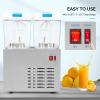 imageROVSUN 144 Gal54L Commercial Beverage Dispenser 18L X 3 Tanks Commercial Juice Dispenser Cold Drink Dispenser Stainless Steel with Thermostat Controller for Home Restaurant Bar Party 110V60HZ96Gal