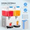 imageROVSUN 144 Gal54L Commercial Beverage Dispenser 18L X 3 Tanks Commercial Juice Dispenser Cold Drink Dispenser Stainless Steel with Thermostat Controller for Home Restaurant Bar Party 110V60HZ96Gal