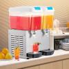 imageROVSUN 144 Gal54L Commercial Beverage Dispenser 18L X 3 Tanks Commercial Juice Dispenser Cold Drink Dispenser Stainless Steel with Thermostat Controller for Home Restaurant Bar Party 110V60HZ96Gal