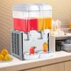 imageROVSUN 144 Gallon54L Commercial Beverage Dispenser Drink Dispenser 18L X 3 Tanks Commercial Juice Dispenser Stainless Steel with Thermostat Controller for Home Restaurant Bar Party 110V60HZ48 Gallon x 2