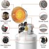 imageROVSUN 15000 BTU Propane Tank Top Heater Portable Propane Gas Infrared Heater with Tipover Switch ampamp Safety Shutoff Valve for Outdoor Camping Fishing Backyard Patio Propane Cylinder not Included