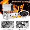 imageROVSUN 20000 BTU Portable Gas Grill Large 2 Burner Tabletop Propane Grill with Foldable Legs Regulator ampamp Full Stainless Steel for Outdoor Picnic Camping Trip Tailgating Patio Garden BBQ Home Use20000BTU Grill