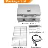 imageROVSUN 20000 BTU Portable Gas Grill Large 2 Burner Tabletop Propane Grill with Foldable Legs Regulator ampamp Full Stainless Steel for Outdoor Picnic Camping Trip Tailgating Patio Garden BBQ Home Use20000BTU Grill