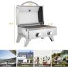 imageROVSUN 20000 BTU Portable Gas Grill Large 2 Burner Tabletop Propane Grill with Foldable Legs Regulator ampamp Full Stainless Steel for Outdoor Picnic Camping Trip Tailgating Patio Garden BBQ Home Use20000BTU Grill