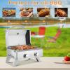 imageROVSUN 20000 BTU Portable Gas Grill Large 2 Burner Tabletop Propane Grill with Foldable Legs Regulator ampamp Full Stainless Steel for Outdoor Picnic Camping Trip Tailgating Patio Garden BBQ Home Use20000BTU Grill