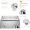 imageROVSUN 21QT Electric Commercial Food Warmer 2Pan Steam Table 106 QTPan Stainless Steel Bain Marie Buffet Countertop with Temperature Control ampamp Lid for Parties Catering Restaurants 110VFull Pan21Qt