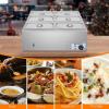 imageROVSUN 21QT Electric Commercial Food Warmer 2Pan Steam Table 106 QTPan Stainless Steel Bain Marie Buffet Countertop with Temperature Control ampamp Lid for Parties Catering Restaurants 110V6 Pan423Qt