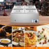 imageROVSUN 21QT Electric Commercial Food Warmer 2Pan Steam Table 106 QTPan Stainless Steel Bain Marie Buffet Countertop with Temperature Control ampamp Lid for Parties Catering Restaurants 110V4 Pan423Qt